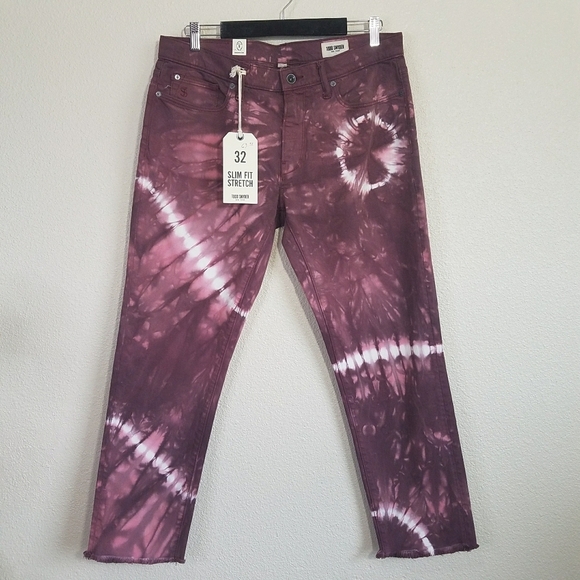 Todd Snyder Cut Off Tie Dye Denim Jeans - Picture 1 of 9